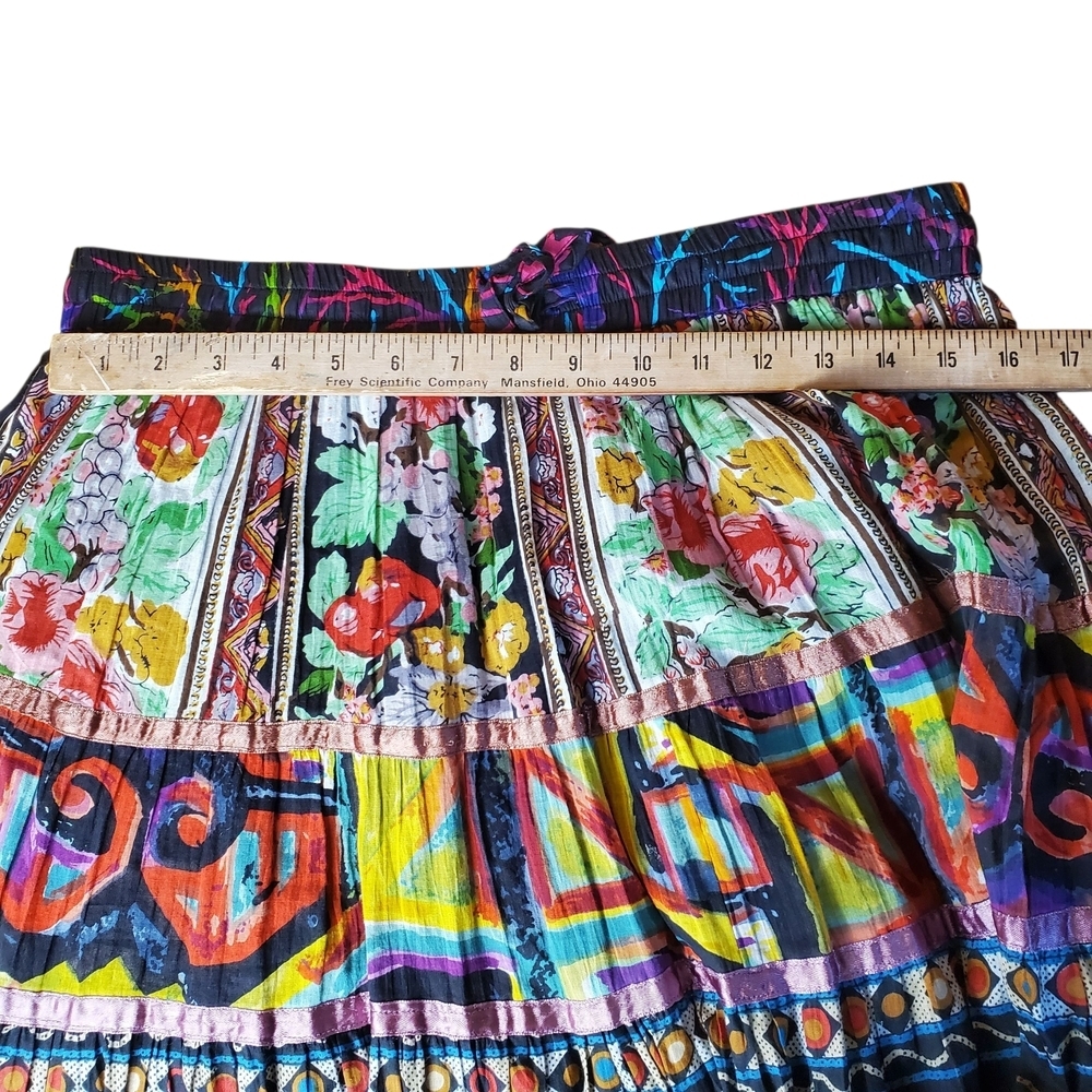 TravelSmith Purple and Blue Maxi Skirt. PL. C0044 - Picture 7 of 9